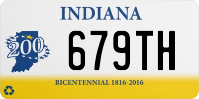 IN license plate 679TH