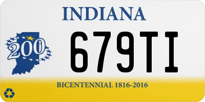 IN license plate 679TI