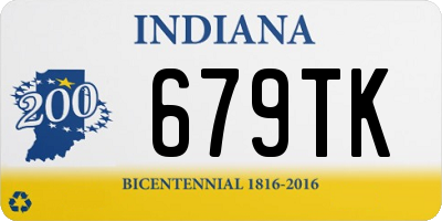 IN license plate 679TK