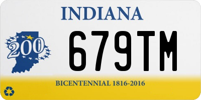 IN license plate 679TM