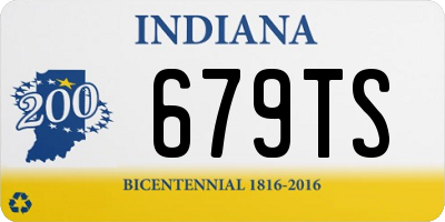 IN license plate 679TS
