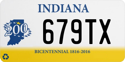 IN license plate 679TX