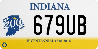 IN license plate 679UB