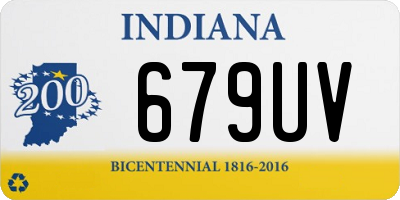 IN license plate 679UV