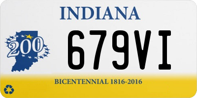 IN license plate 679VI