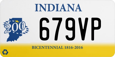IN license plate 679VP