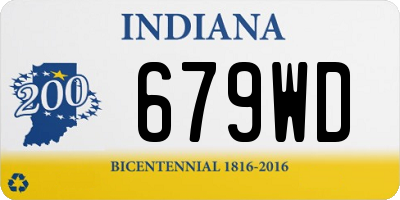 IN license plate 679WD