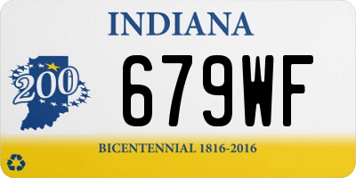 IN license plate 679WF