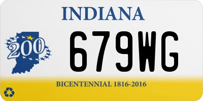 IN license plate 679WG