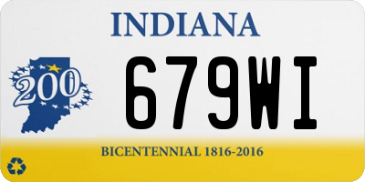 IN license plate 679WI