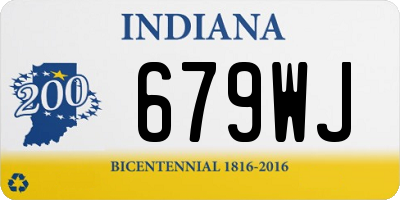 IN license plate 679WJ