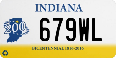 IN license plate 679WL