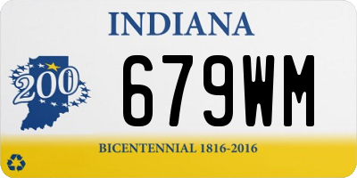 IN license plate 679WM