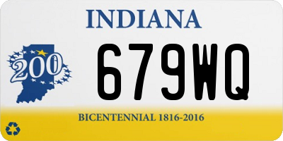 IN license plate 679WQ