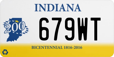 IN license plate 679WT