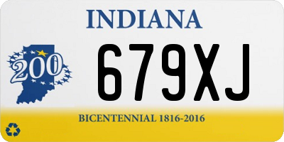 IN license plate 679XJ