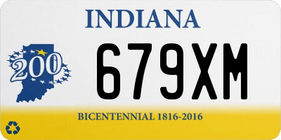 IN license plate 679XM