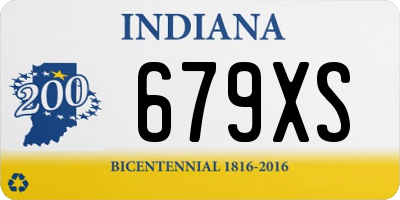 IN license plate 679XS