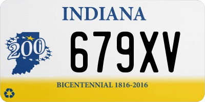 IN license plate 679XV