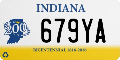IN license plate 679YA