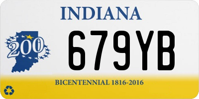 IN license plate 679YB