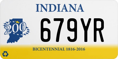 IN license plate 679YR