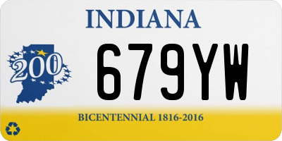 IN license plate 679YW