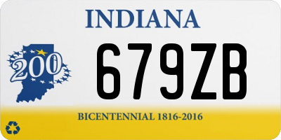 IN license plate 679ZB