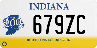 IN license plate 679ZC