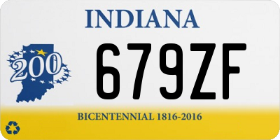 IN license plate 679ZF