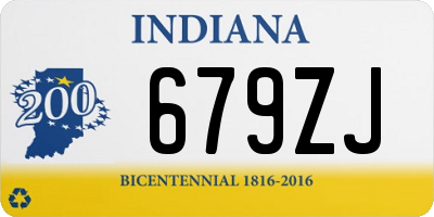 IN license plate 679ZJ