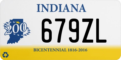 IN license plate 679ZL