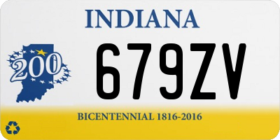 IN license plate 679ZV