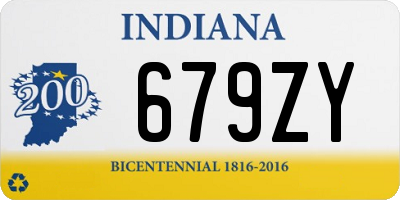 IN license plate 679ZY