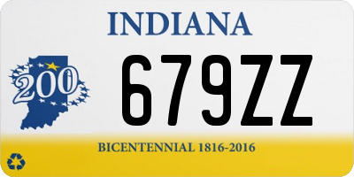 IN license plate 679ZZ