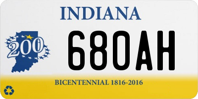 IN license plate 680AH