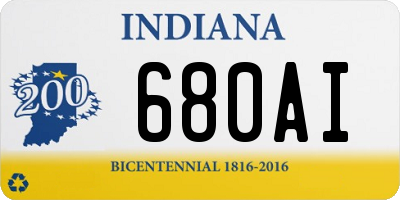 IN license plate 680AI