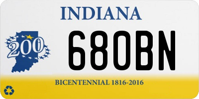 IN license plate 680BN