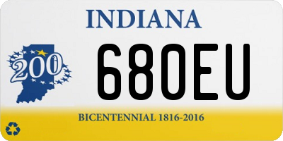 IN license plate 680EU