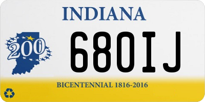 IN license plate 680IJ