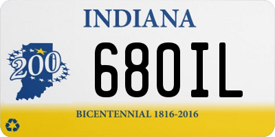 IN license plate 680IL