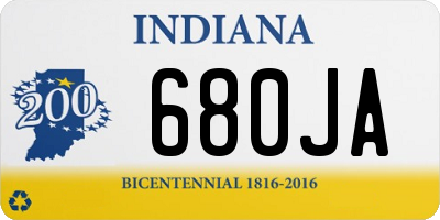 IN license plate 680JA