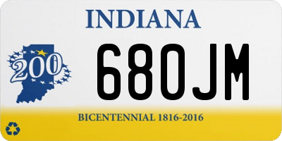 IN license plate 680JM