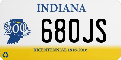 IN license plate 680JS