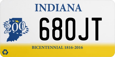 IN license plate 680JT