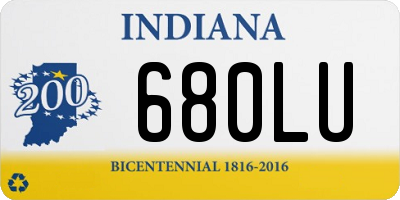 IN license plate 680LU