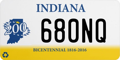 IN license plate 680NQ