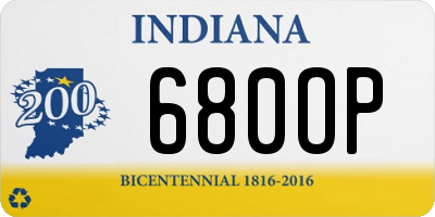 IN license plate 680OP