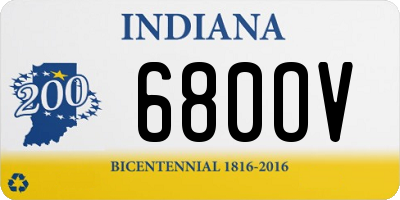 IN license plate 680OV