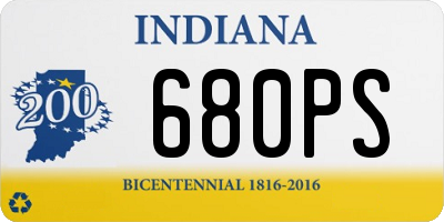 IN license plate 680PS